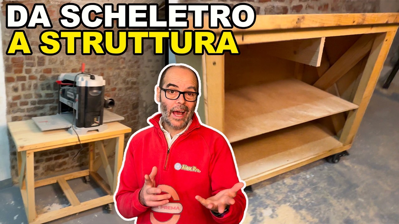 Da SCHELETRO a STRUTTURA  il BANCO per la PIALLA prende vita!