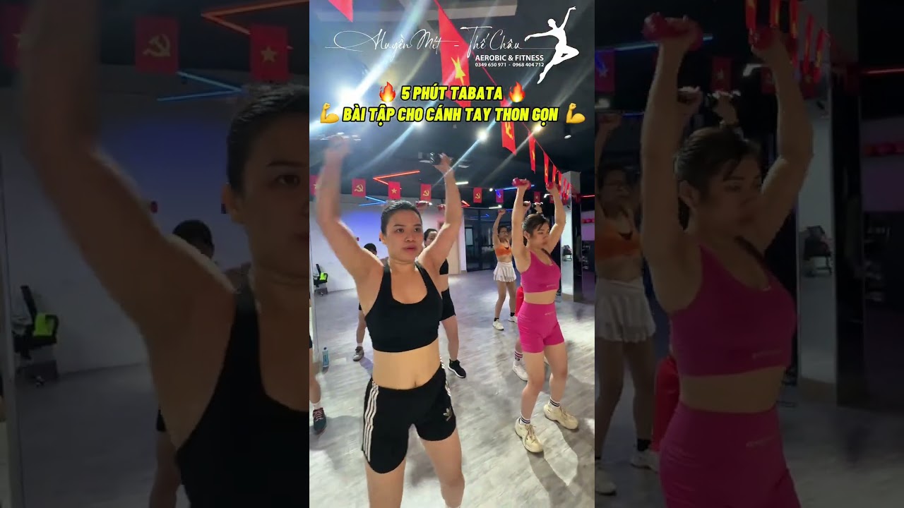 🔥💪 5 PHÚT TABATA LUYỆN CHO CÁNH TAY THON GỌN 💪🔥