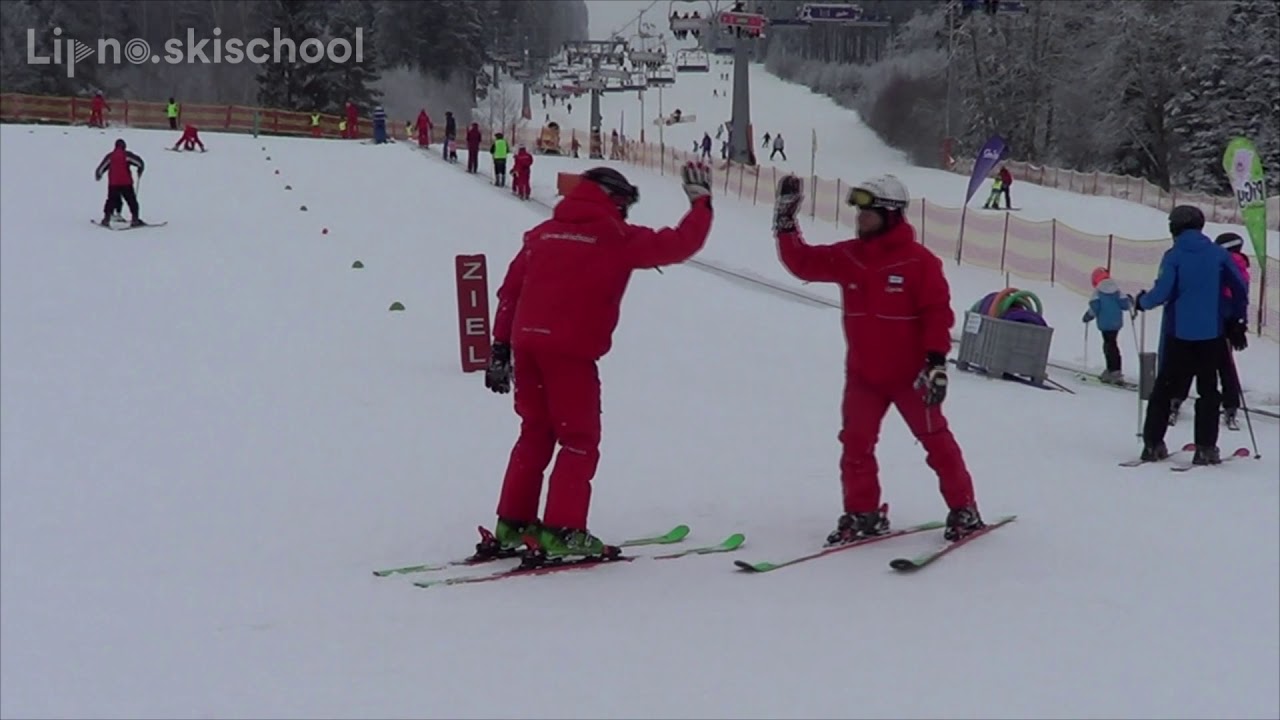 Skischool Lipno - metodický postup 6 - pády a vstávání
