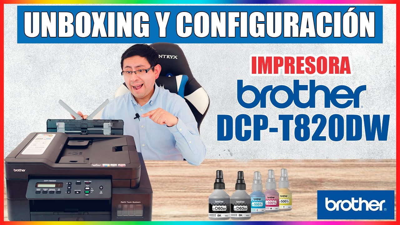 Impresora Brother DCP-T820DW Unboxing Review Instalación