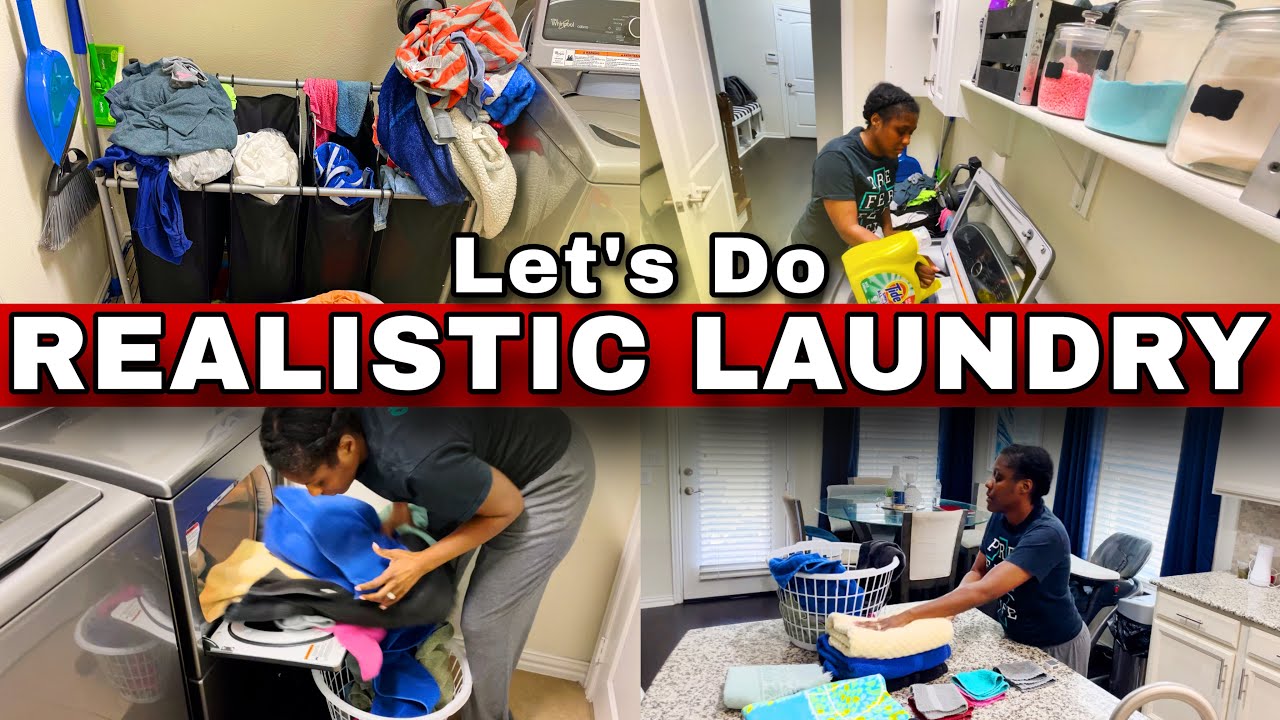 EXTREME REALISTIC LAUNDRY ROUTINE | #laundrymotivation #laundryroutines #vlog #organization