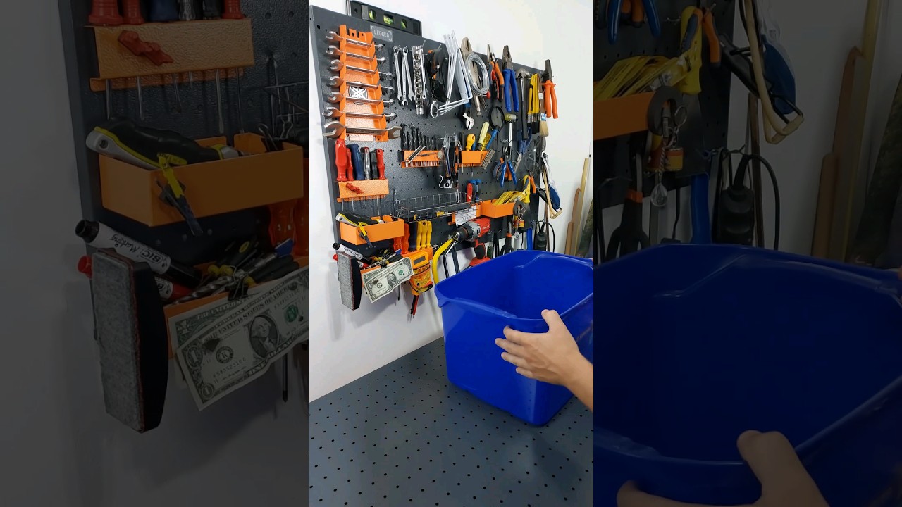 DIY TOOL STORAGE FOR WORKSHOP - HOW I DOUBLED THE WALL RACK TOOLS #diy #howto #tools #fa&ccedil;avoc&ecirc;mesmo