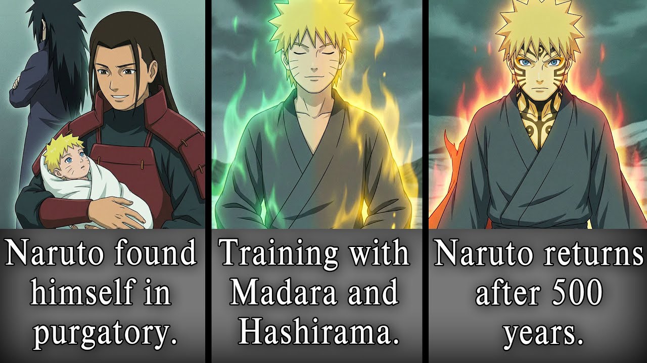 What if Naruto trained with Madara and Hashirama at the same time in purgatory for 500 years?