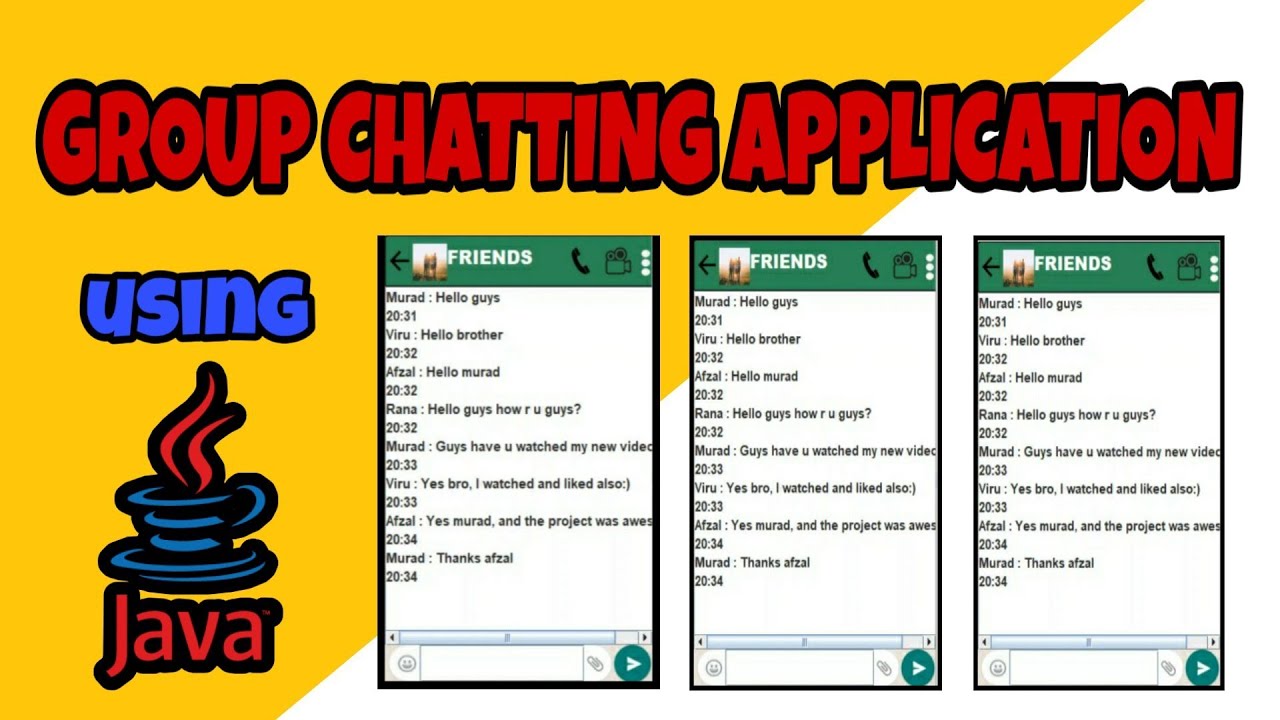 Group chatting Application | Java Swing | Socket Programming | Java Project | Networking Project