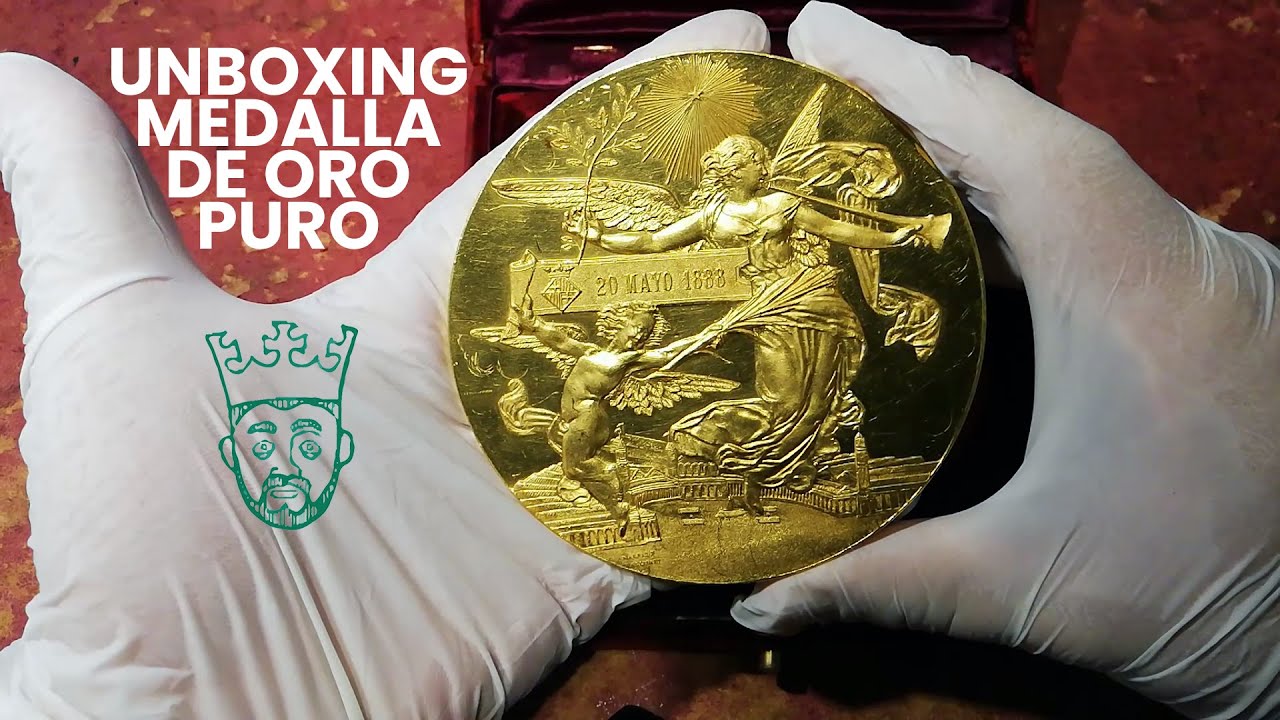 🥇 UNBOXING MEDALLA DE ORO PURO 🥇| Exposici&oacute;n de Barcelona 1888