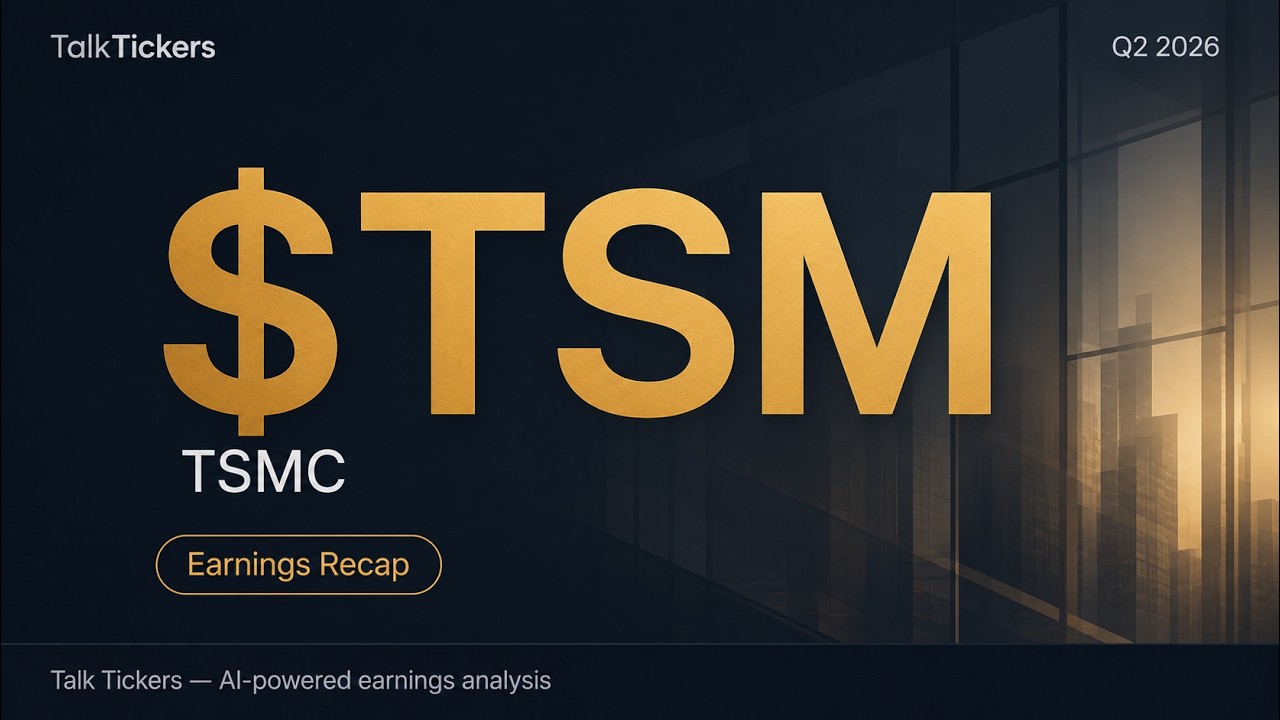 TSMC Q2 2026 Earnings: $100B US Expansion & AI Demand Surge