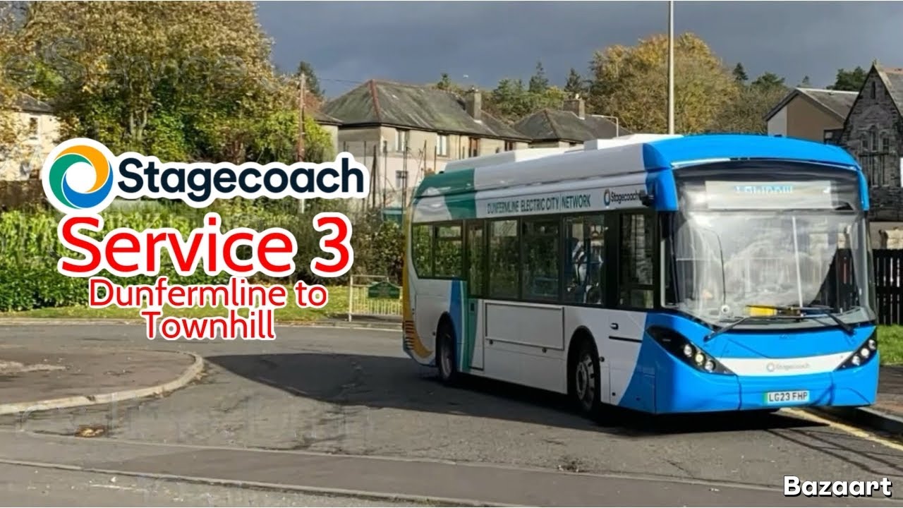 Stagecoach Fife Service 3 Dunfermline to Townhill • E200EV 64023 LG23FHP • FRV 21/10/24