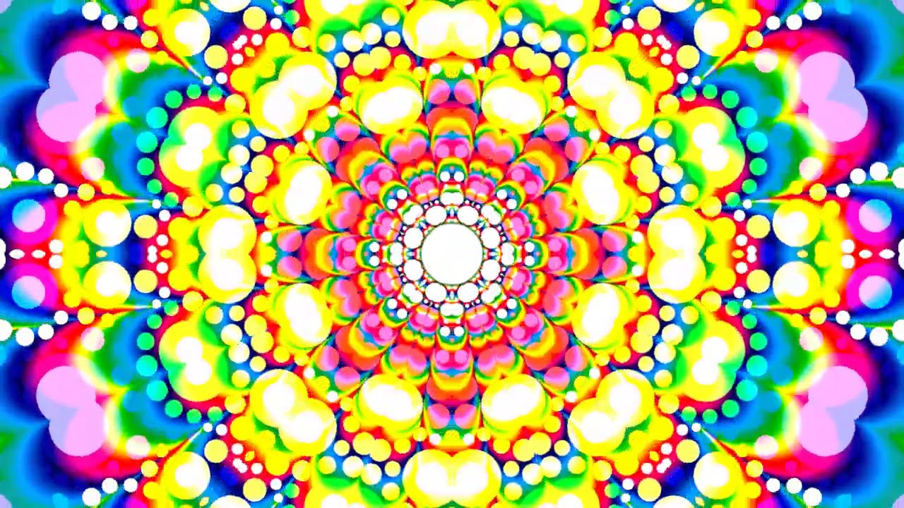 Kaleidoscope Visual Meditation Music, Trippy Psychedelic Visuals 4K Kaleidoscope Art, Visual Therapy