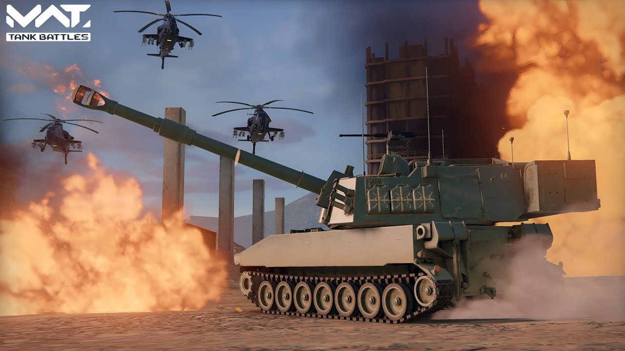 تجربة المدفعية M10946 Paladin الامريكية لفل ماكس| MWT: Tank Battles 