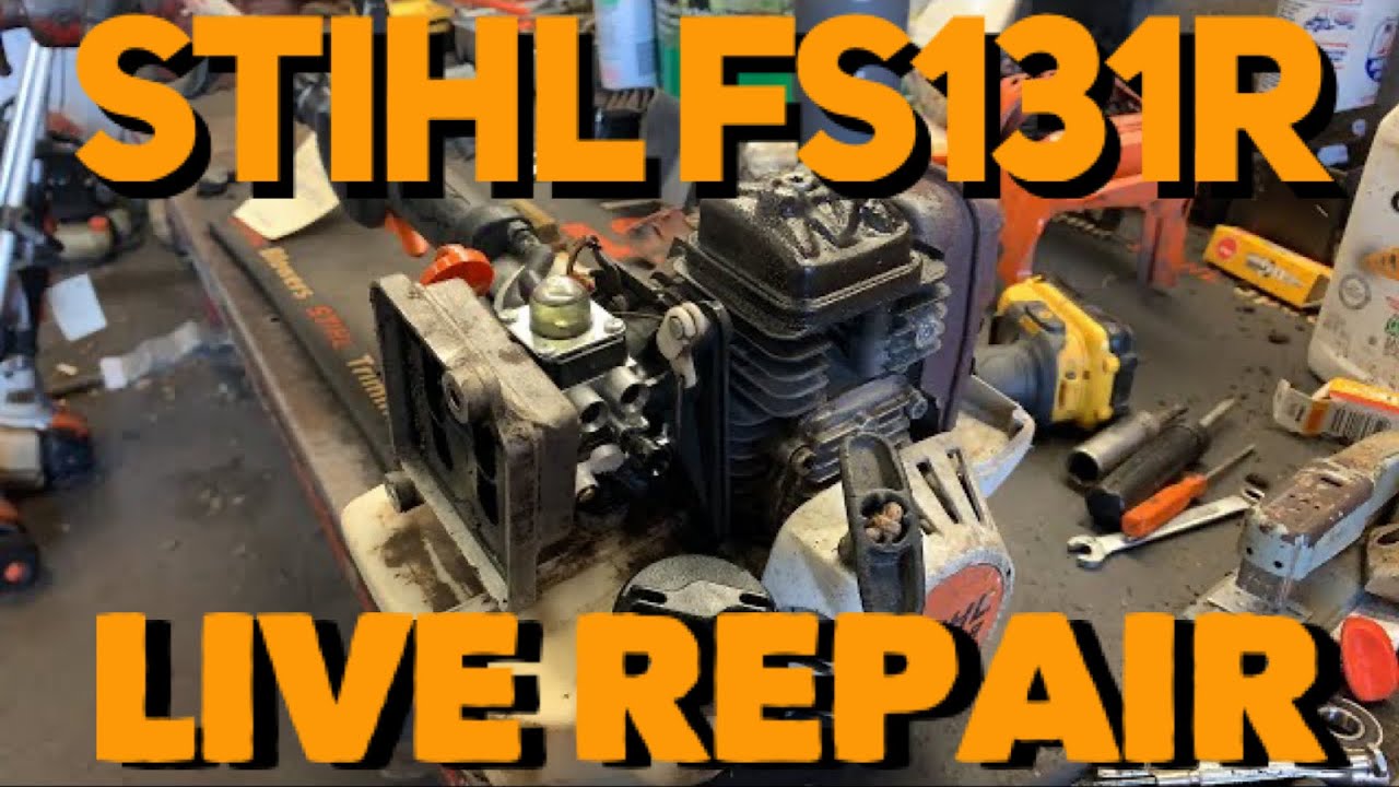РЕМОНТ STIHL FS131 / ТРУДНО ЗАВОДИТСЯ И НЕ РАБОТАЕТ