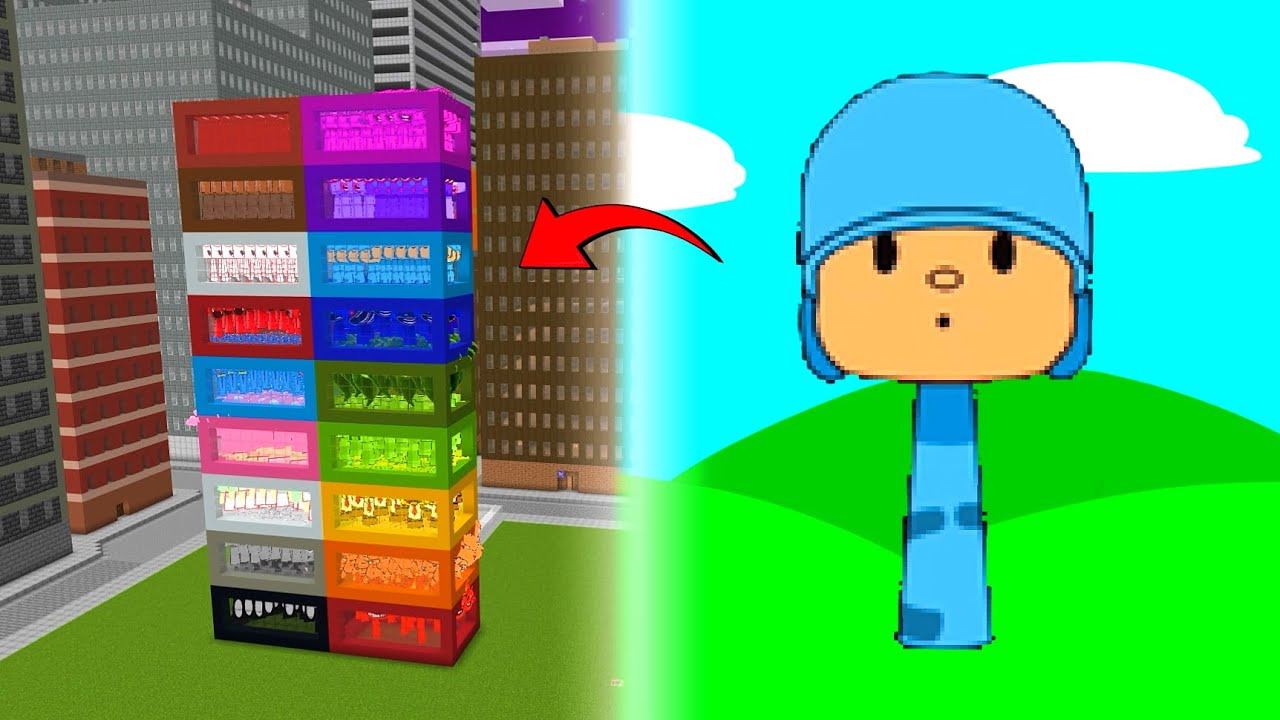 Too Much New Sprunki OC POCOYO In Colored Cases In Minecraft PE MOD