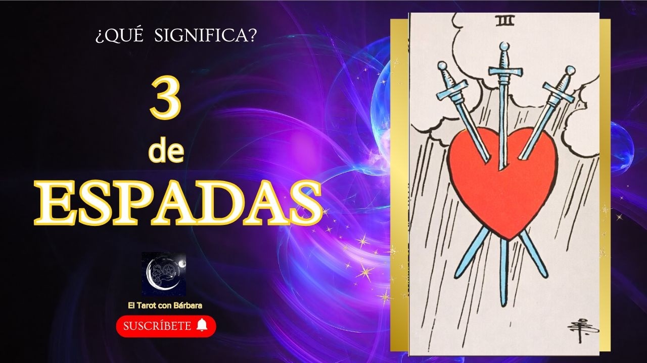 ⚔️💔¿Qué SIGNIFICA el 3 de ESPADAS en el TAROT? #tarot #significado #3deespadas #lecturacartas #rider
