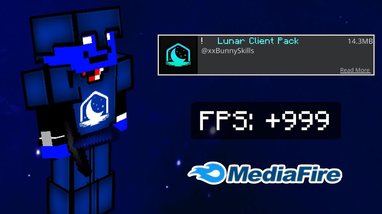 Lunar Client Texture Pack for mcpe 1.21+ 🔥 | Optimizing FPS ✅