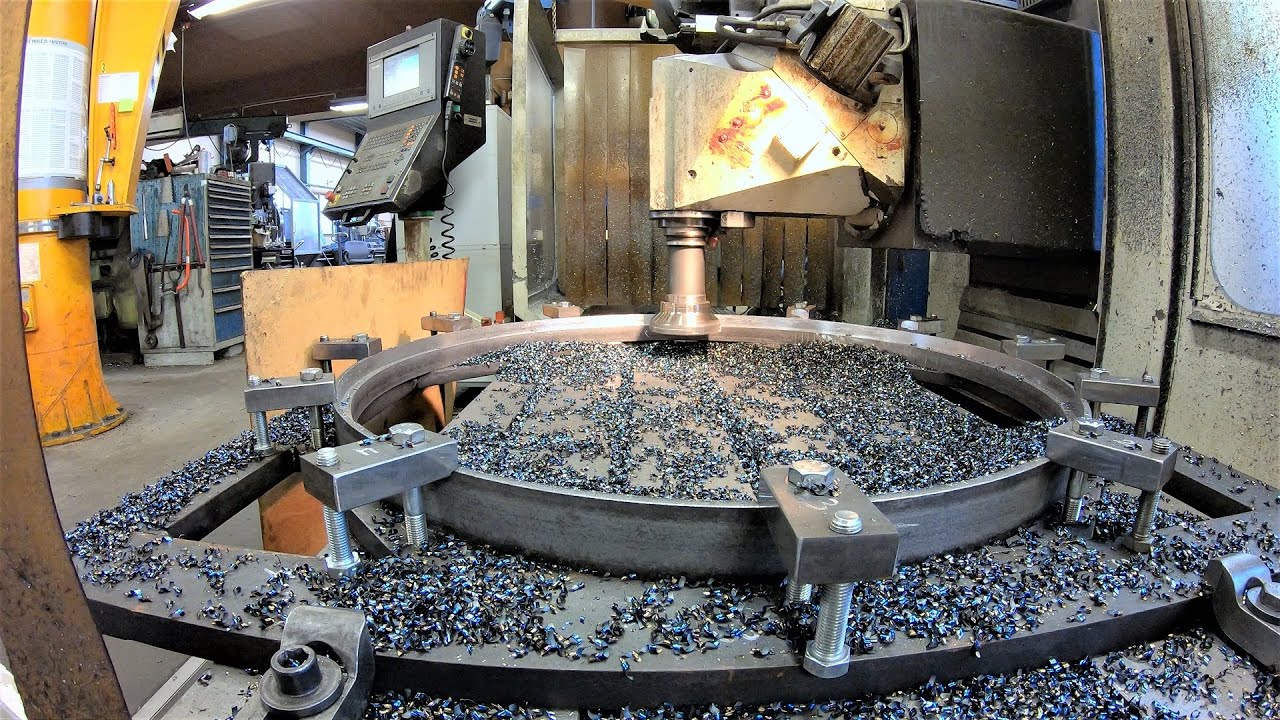 Machining Over Sized Steel Rings with CNC-Milling Machine