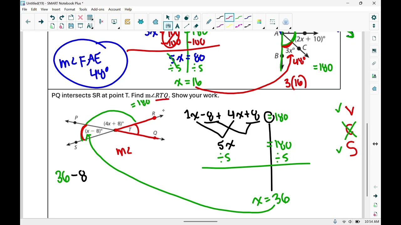 L28S4 Solving Angle Pairs