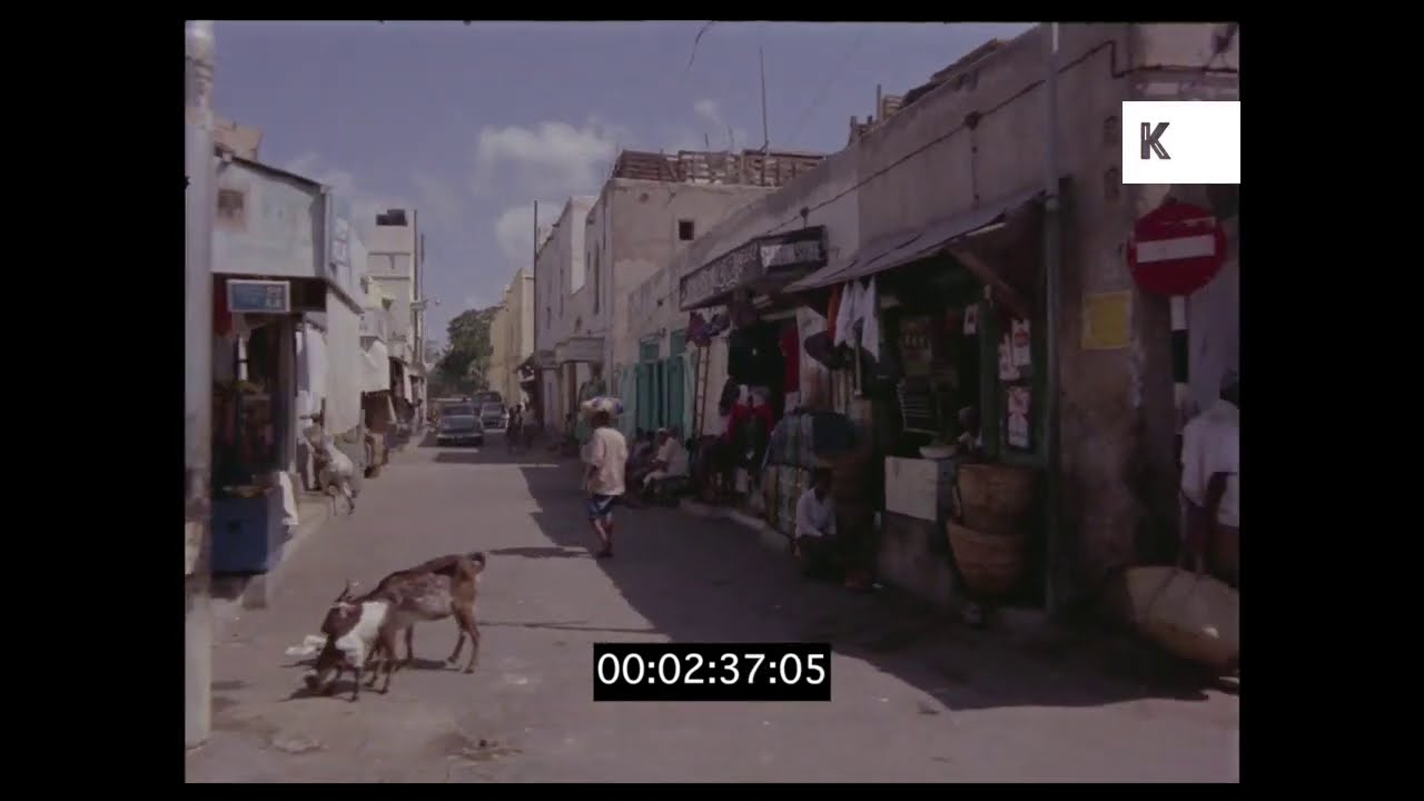 1960s, 1970s Yemen, Aden Market, Shops, 35mm