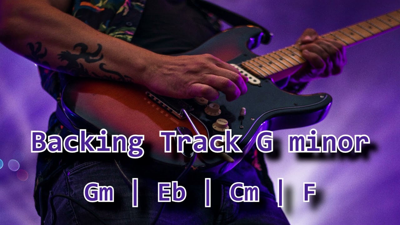 Rock Pop BACKING TRACK in Gm | 115 BPM | Guitar Backing Track
