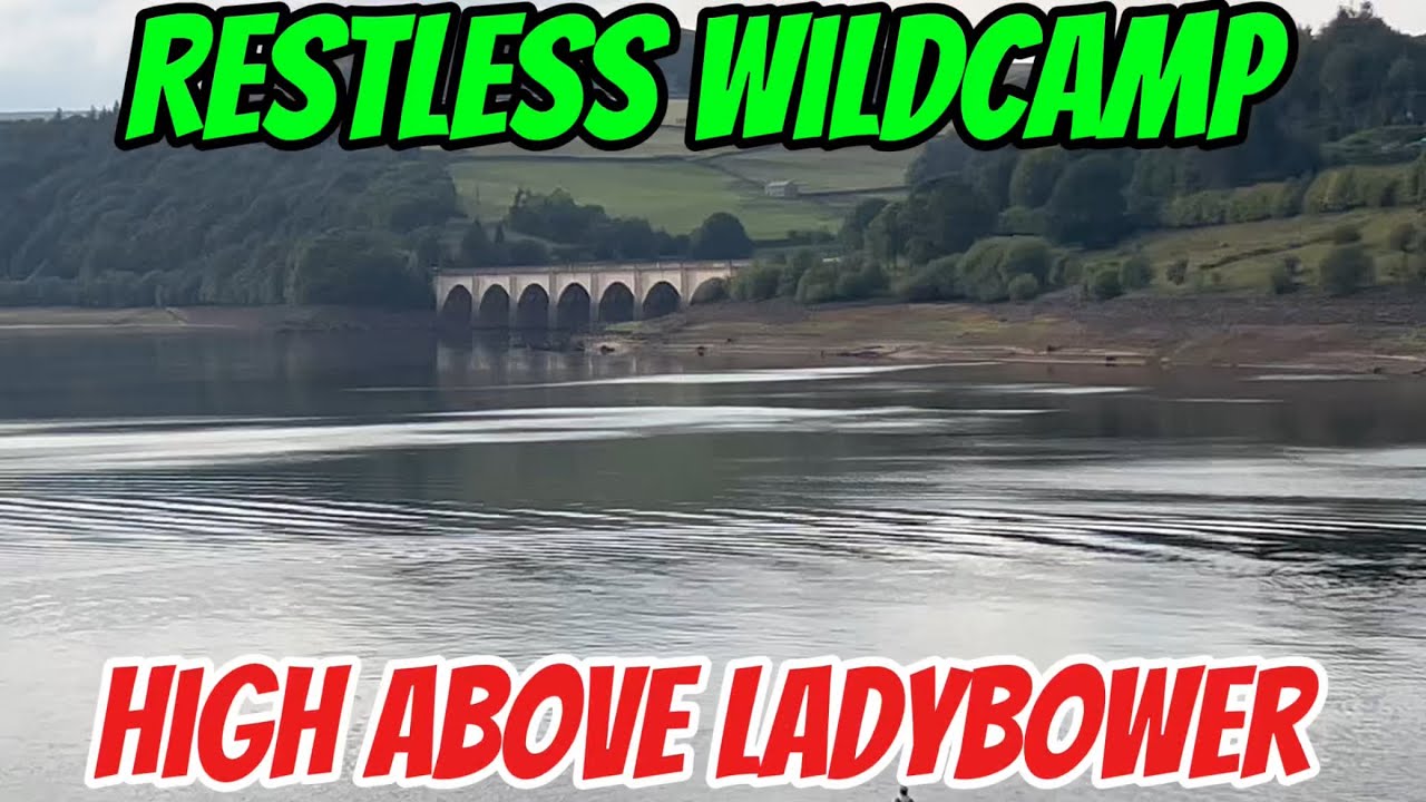 Solo wildcamp high above Ladybower Reservoir!! #campskigeezers