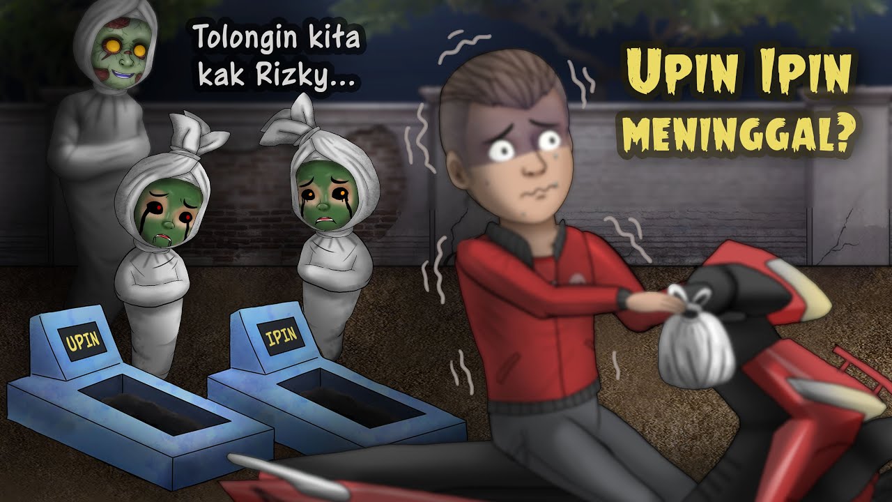 Pocong Upin Ipin - Bergentayangan meminta diamond #HORORKOMEDI Kartun Hantu Lucu , Animasi Horror