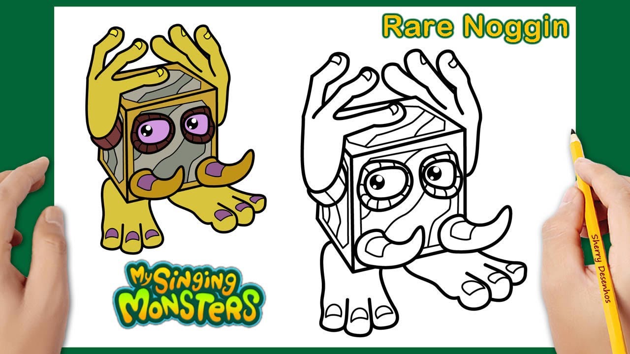 Como Desenhar My Singing Monsters - Rare Noggin | How to draw My Singing Monsters - Rare Noggin