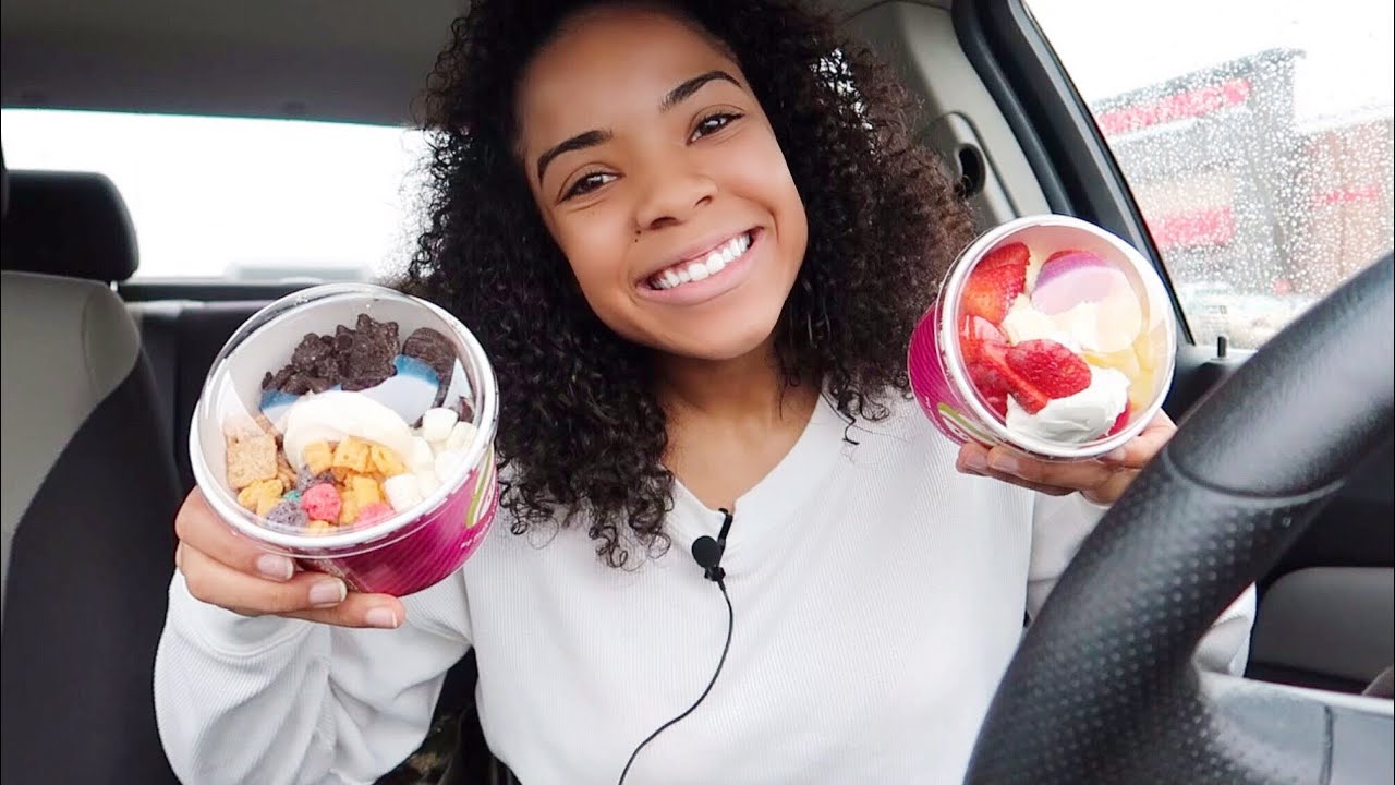 MENCHIES FROZEN YOGURT MUKBANG! | NATIONAL FROZEN YOGURT DAY
