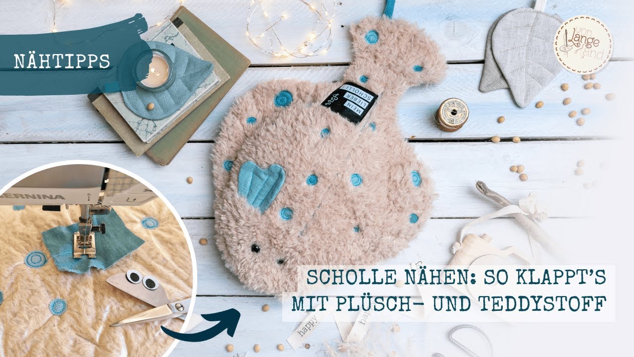 Kuschelscholle nähen: 10 Tipps zum Nähen mit Plüschstoff & Teddy ohne Frust 💫🧵