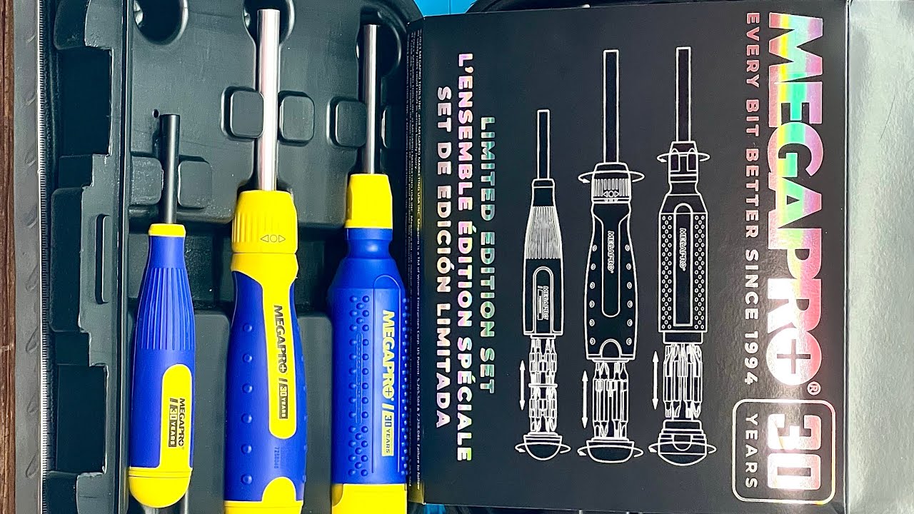 NEW💥 | MEGAPRO | 30th Limited Edition Anniversary Set | Original NAS, Ratcheting, Precision Drivers
