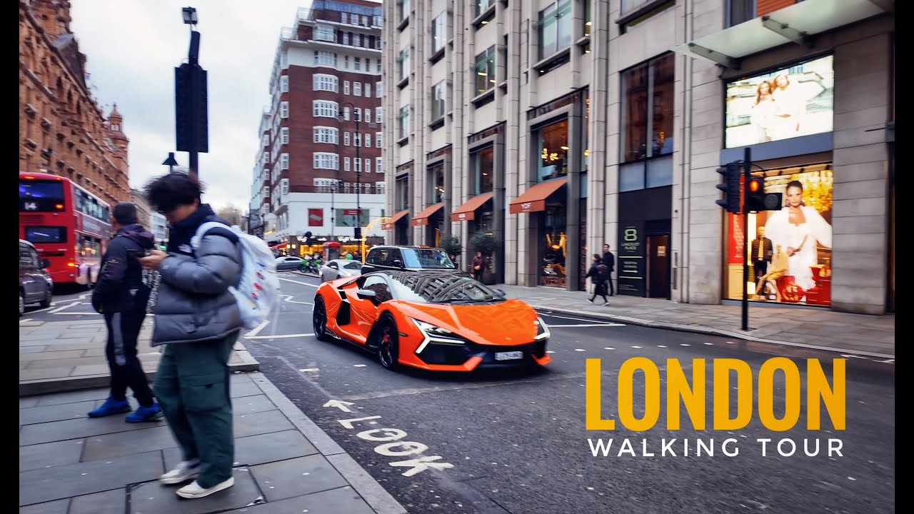 Walking around Harrods, one of London's most expensive Street. | 4k HDR Walking Tour