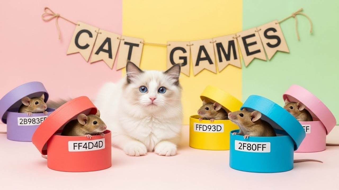 CAT GAMES I Cat TV:🐾 Fast Moving Animals for Cats | Birds, Mice & Squirrels in Studio (4K)