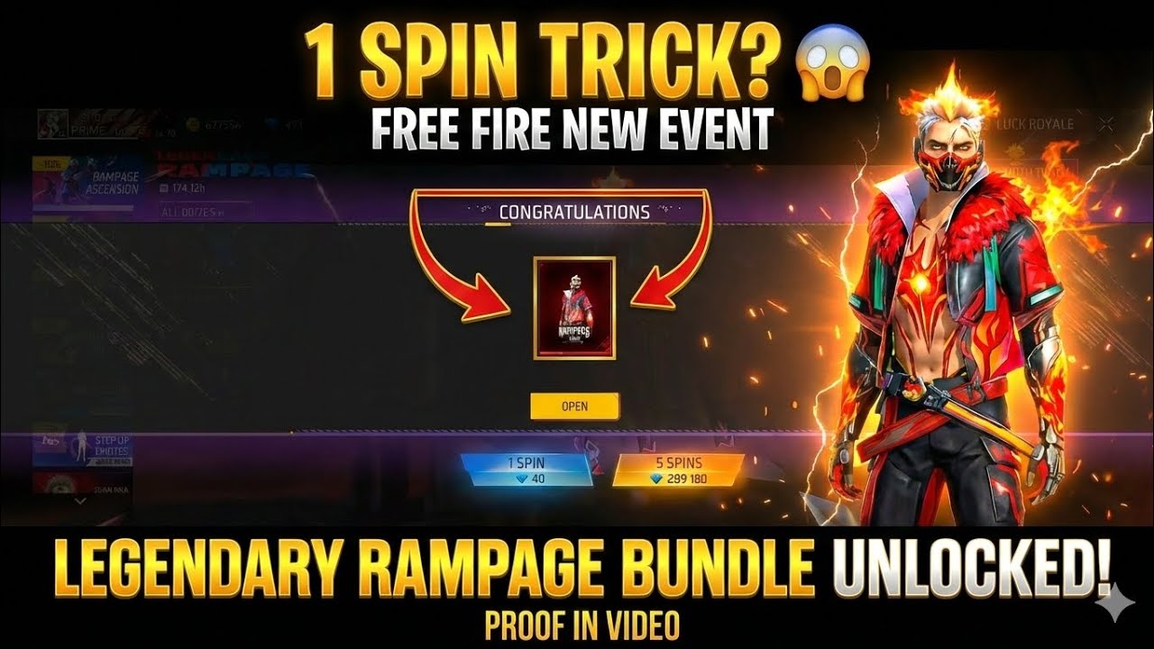 🔥इतने में LEGENDARY RAMPAGE BUNDLE निकल गया 😱😎 || Free Fire