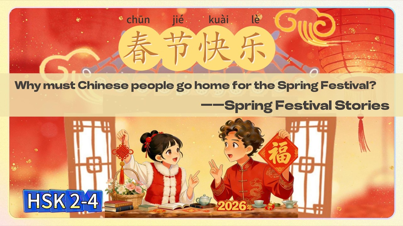 HSK2-4 What Spring Festival Really Means to Chinese People春节对中国人真正的意义是什么？
