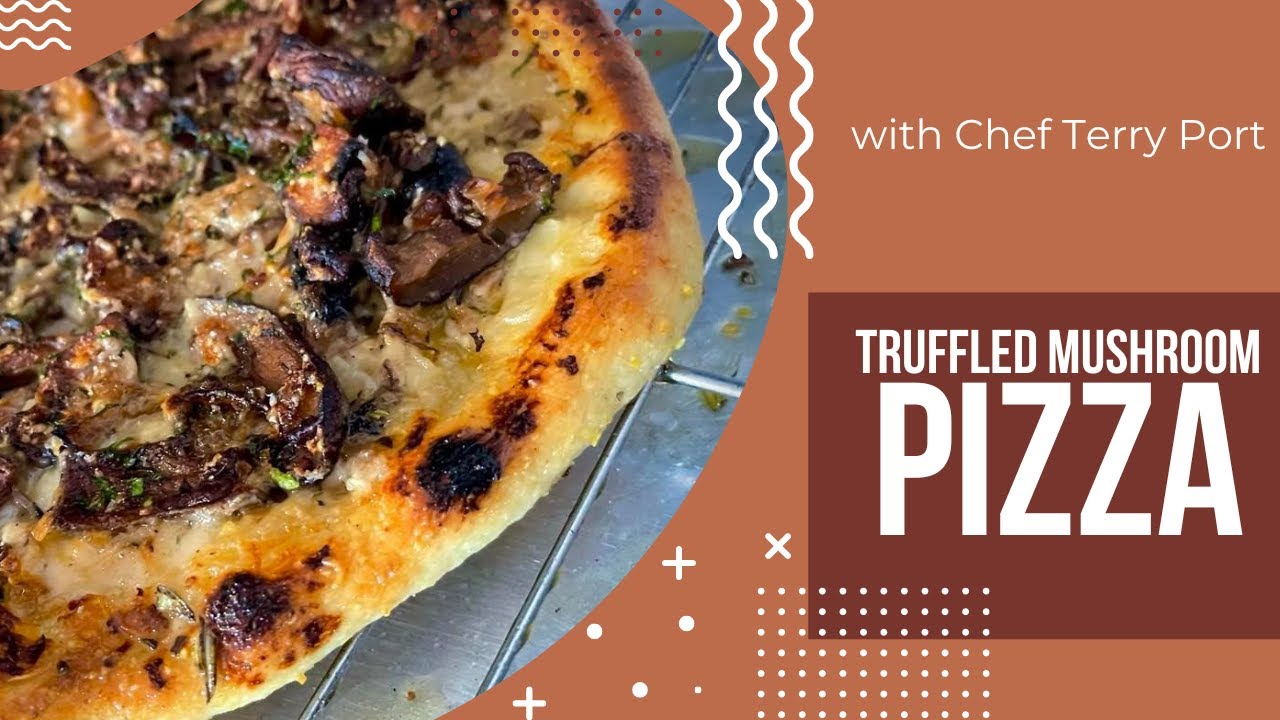Pizza -With seared Mushrooms, Parmesan, Bechamel and Truffle Oil ||Pizza Recipe || How To Make Pizza