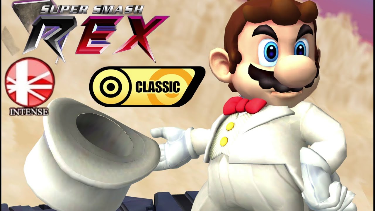 Super Smash REX Gameplay - Classic Mode with Mario (Intense)
