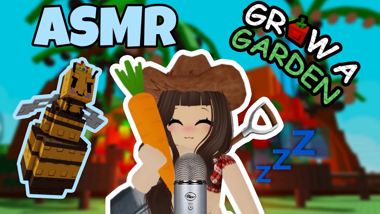 GROW A GARDEN ASMR | reorganizing, mouth sounds