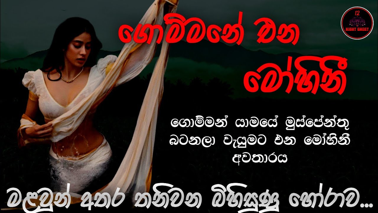 ගොම්මනේ එන මෝහිනී | @12NightGhost  | Holman katha | Holman katha sinhala | Ghost story 158