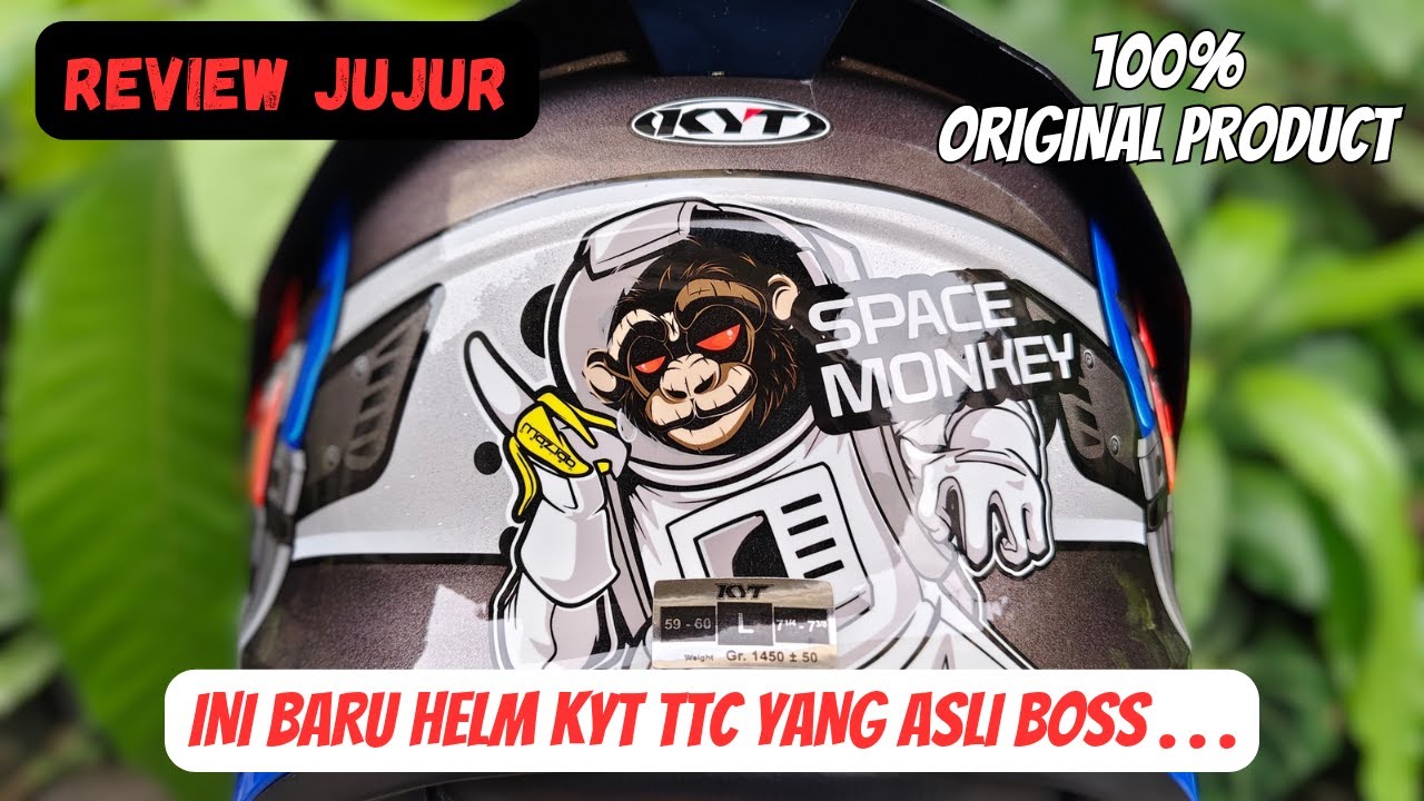 Review Jujur Helm KYT TTC - Helm KYT TT Course Ratthapark Space Monkey - Bukan Helm Copy