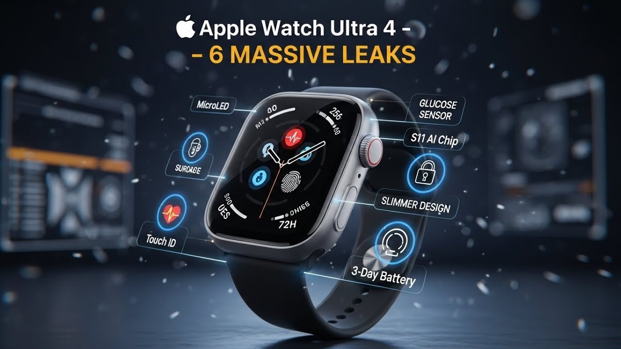 Apple Watch Ultra 4: 6 масштабных утечек, которые изменят всё (2026)