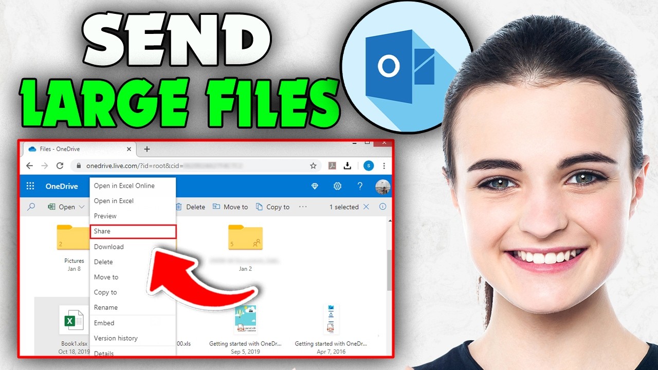 Как отправить большие файлы через Outlook (2026)
