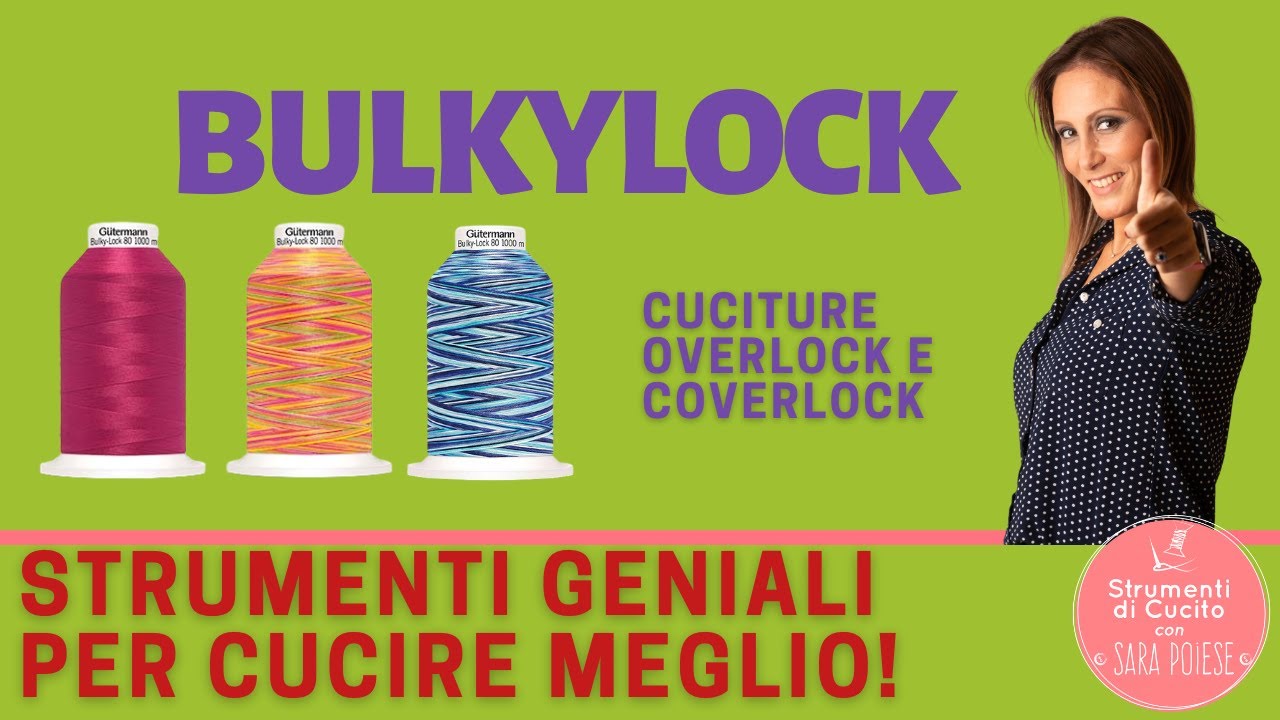 CUCITURE IN TAGLIACUCI E PUNTO COPERTURA CON 𝗕𝗨𝗟𝗞𝗬𝗟𝗢𝗖𝗞 | in sartoria con Sara Poiese