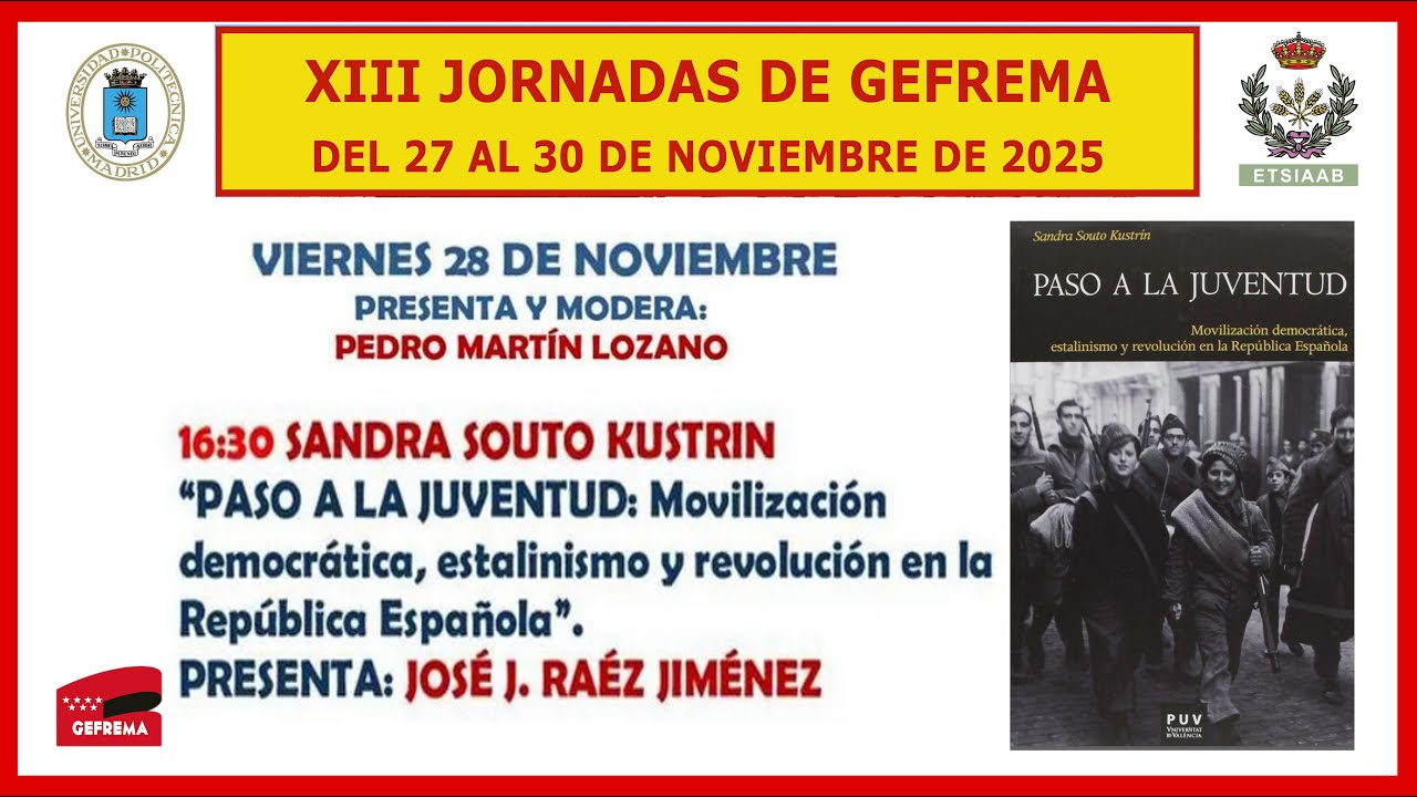 SANDRA SOUTO KRUSTIN. PASO A LA JUVENTUD:  MOVILIZACIÓN DEMOCRÁTICA, (...)  EN LA II REPÚBLICA.  5/7