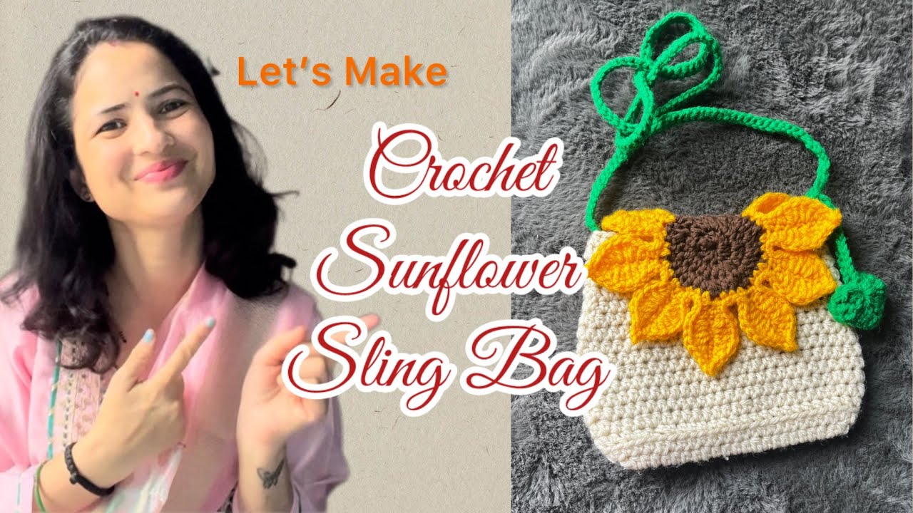 Let’s Make Sunflower Sling Bag 🌻💼 | Full Tutorial 