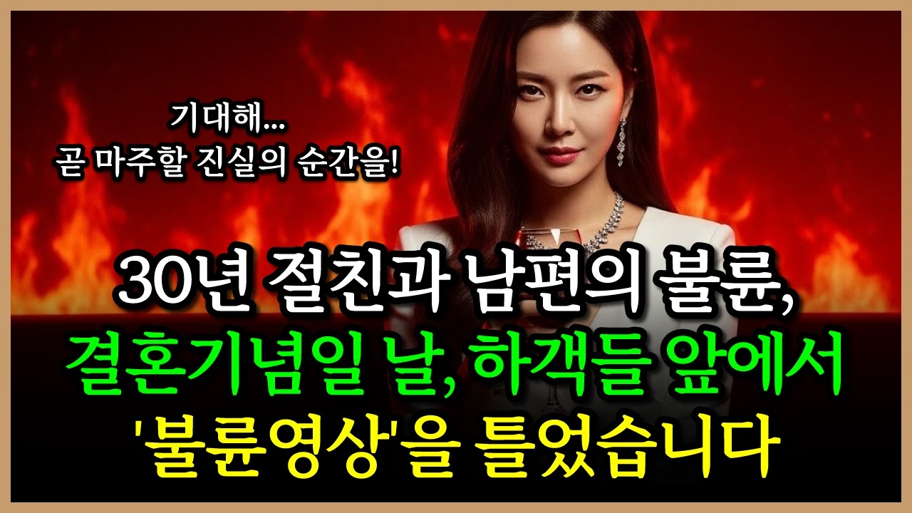30년지기 절친과 바람난 남편... 결혼기념일 파티장 스크린에 '불륜 영상' 틀어버린 아내 | 시니어드라마 | 감동사연 | 노후사연 | 사연라디오 | 오디오북