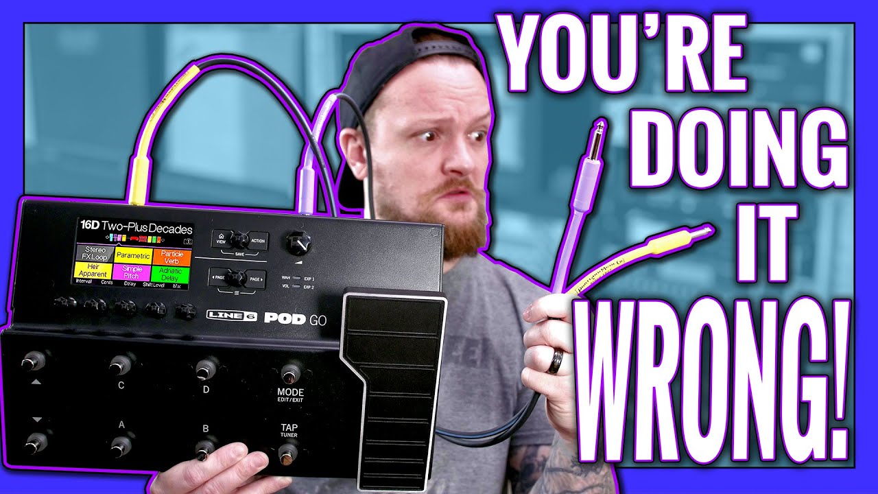 How to HOOK UP your multi effects unit with the POD GO