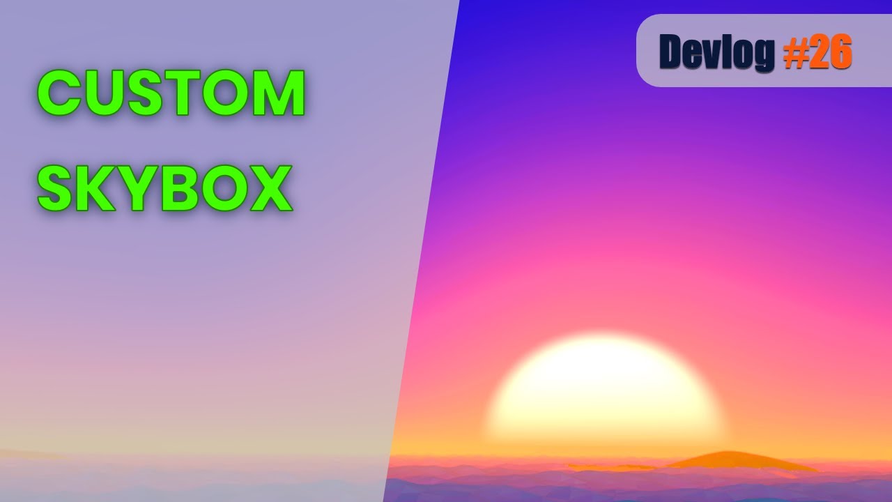 Writing a New Custom Procedural Skybox Shader and Fixing Bugs | Unity Multiplayer Game Devlog #26