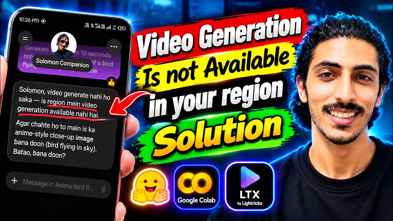 Muse Video Generation is not Available in Your Region: Solution by Hugging Face, Google Colab & LTX