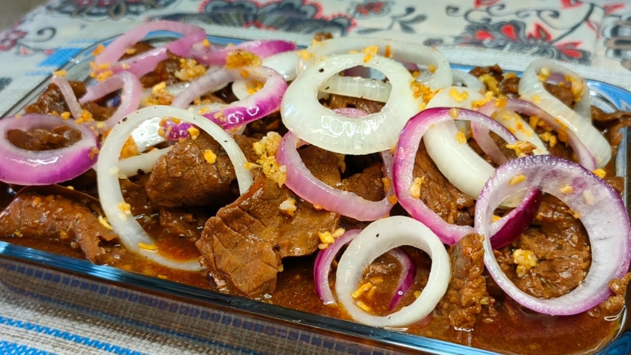 Ganito ang masarap na luto ng Bistek or Bistek Tagalog, sarsa palang ulam na!