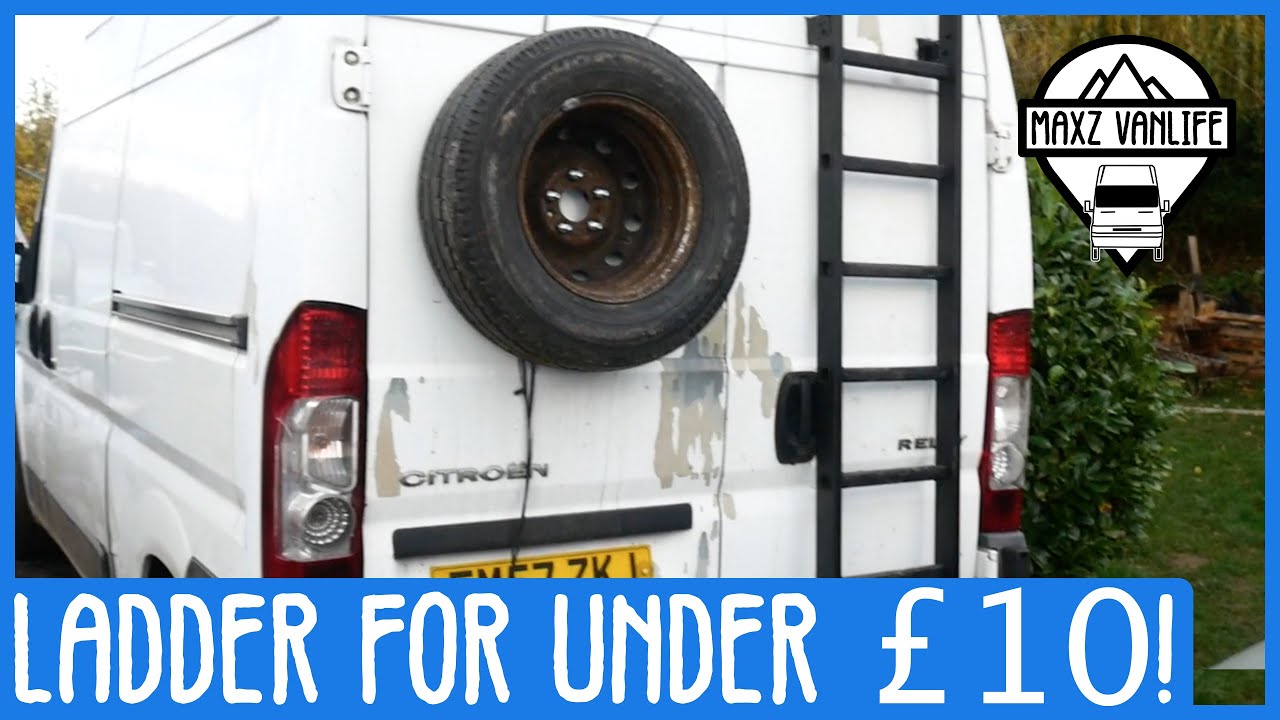 Budget Ladder For Van Under £10! I Installed My Heater! - Citroen Relay Camper Van Conversion // 07