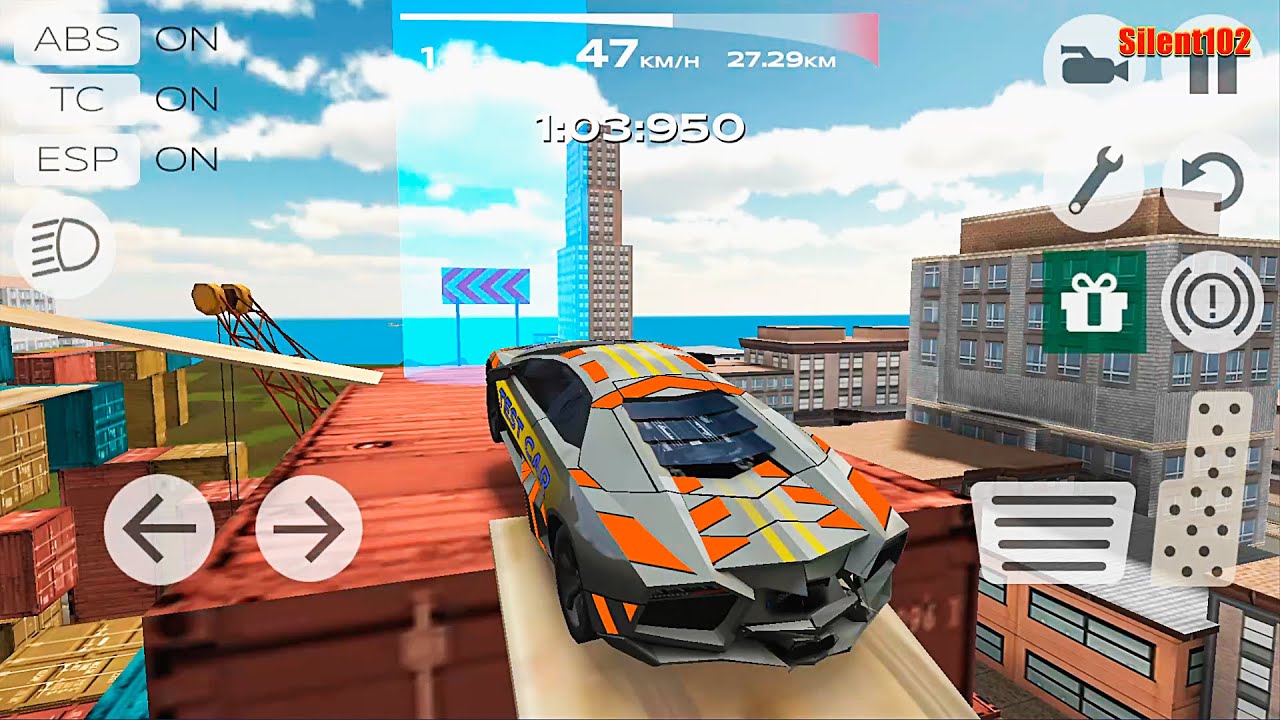 Extreme Car Driving Simulator - Gray Super Sport Car Driving #2 - Android Gameplay
