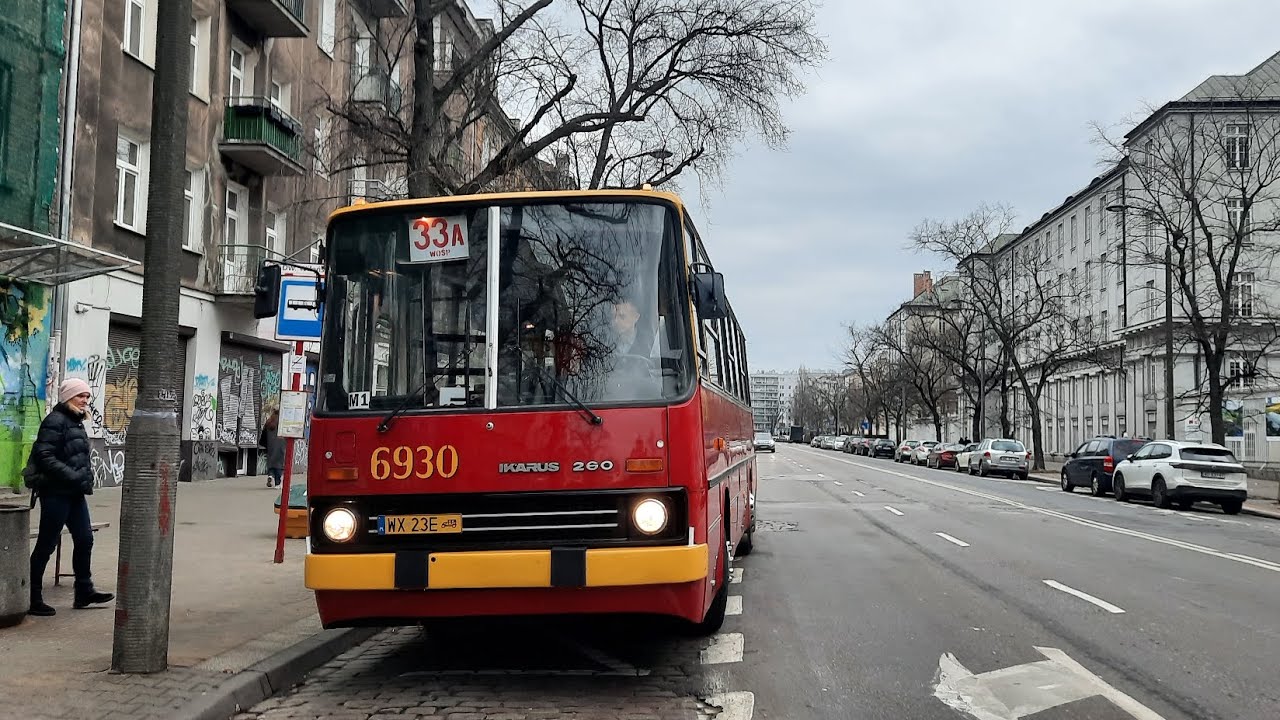 MZA Warszawa - Ikarus 260.73A #6930 [🚍33A] ❤️WOŚP❤️ 🎵ZF🎵