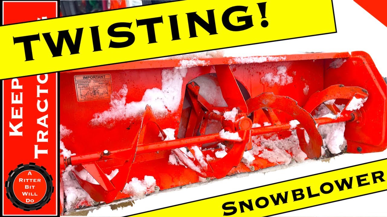 HOW TO FIX THIS TWISTED SNOWBLOWER? (Kubota BX Tractor)